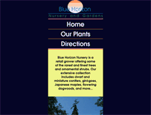 Tablet Screenshot of bluehorizonnursery.com